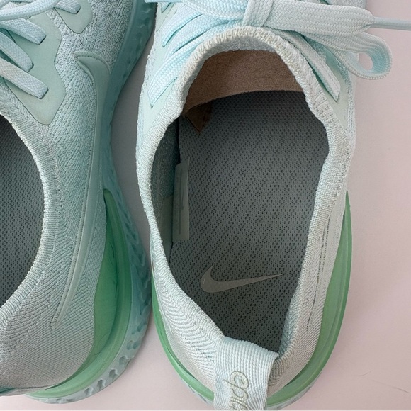 Nike Epic React Flyknit 2 Teal Tint Running Shoes Men’s Size 12.5 EUR 47 - Picture 5 of 13